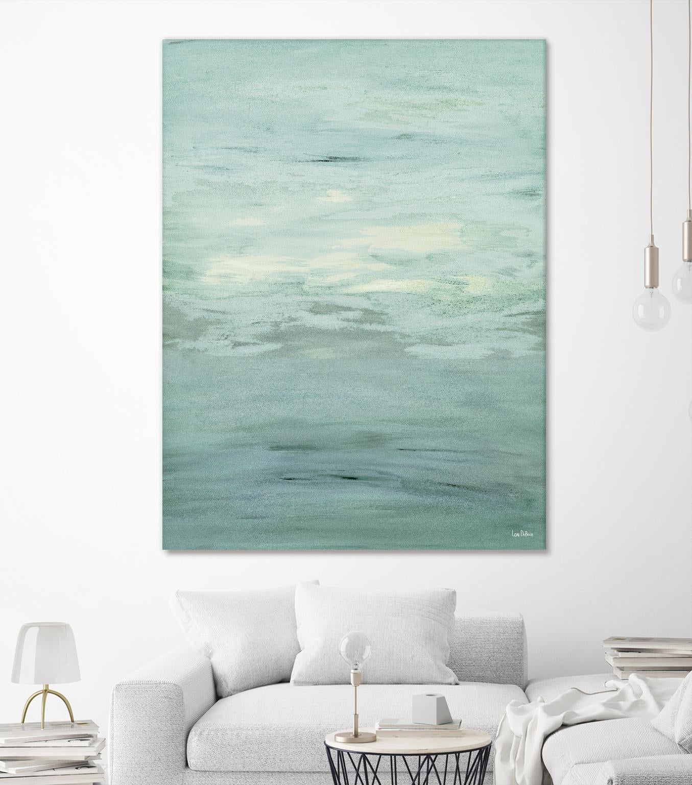 Infinity – Dusk - 4 by Lori Dubois on GIANT ART - green abstract pastel