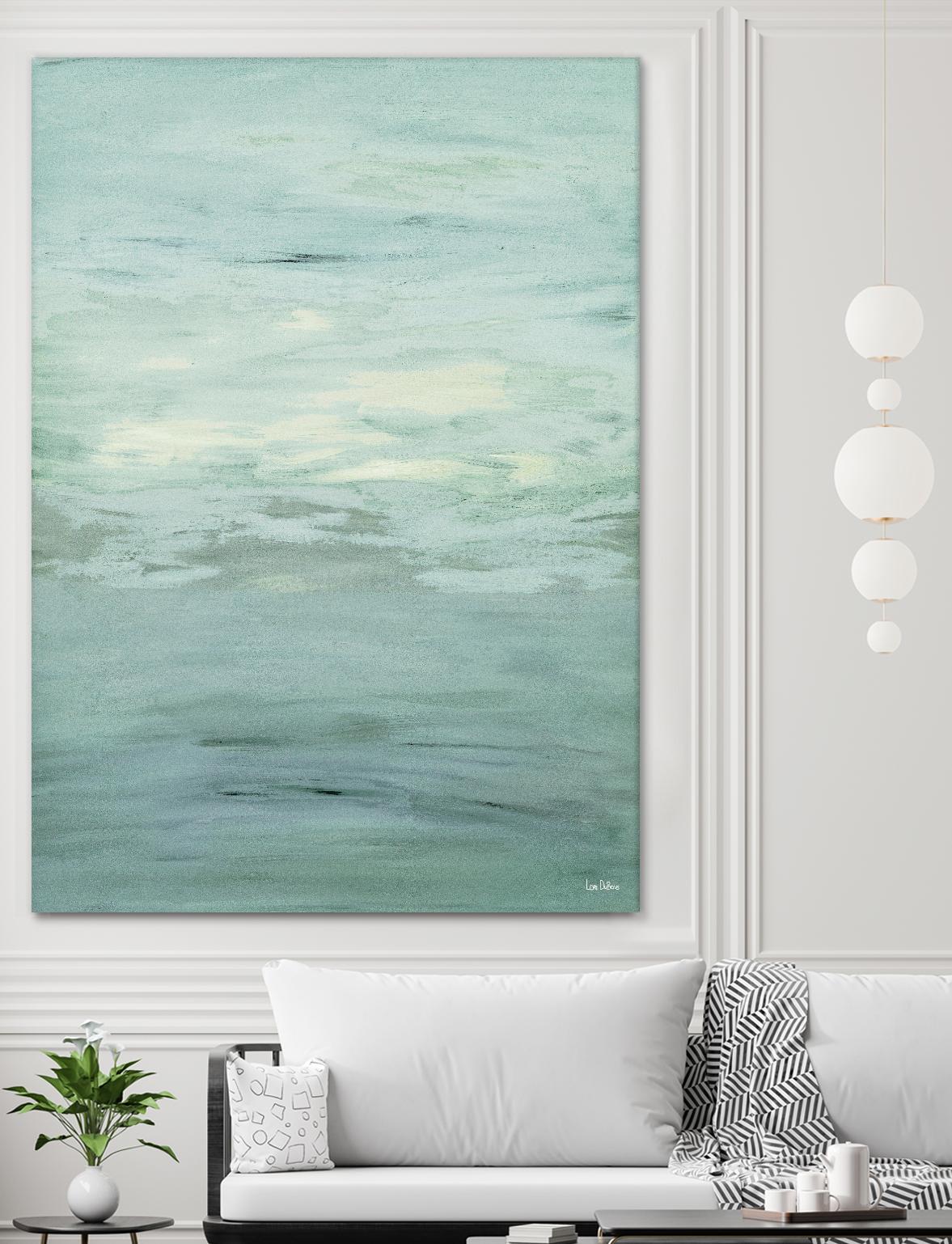 Infinity – Dusk - 4 by Lori Dubois on GIANT ART - green abstract pastel