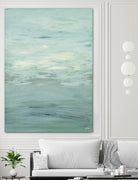 Infinity – Dusk - 4 by Lori Dubois on GIANT ART - green abstract pastel