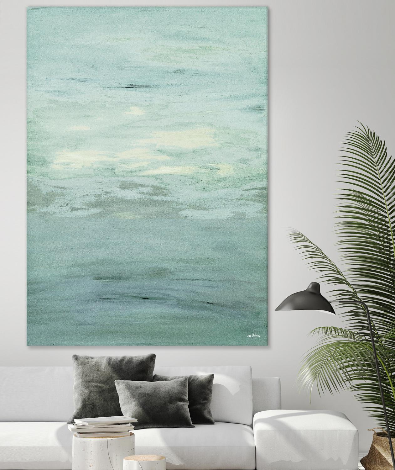 Infinity – Dusk - 4 by Lori Dubois on GIANT ART - green abstract pastel