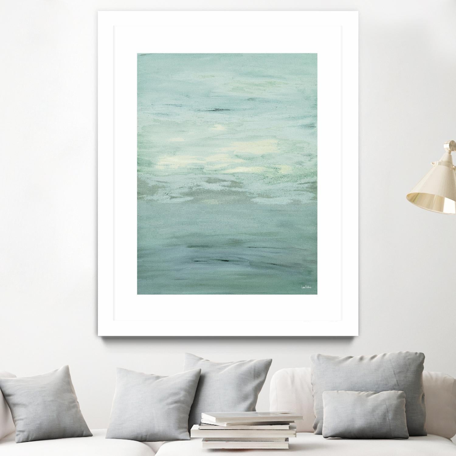 Infinity – Dusk - 4 by Lori Dubois on GIANT ART - green abstract pastel