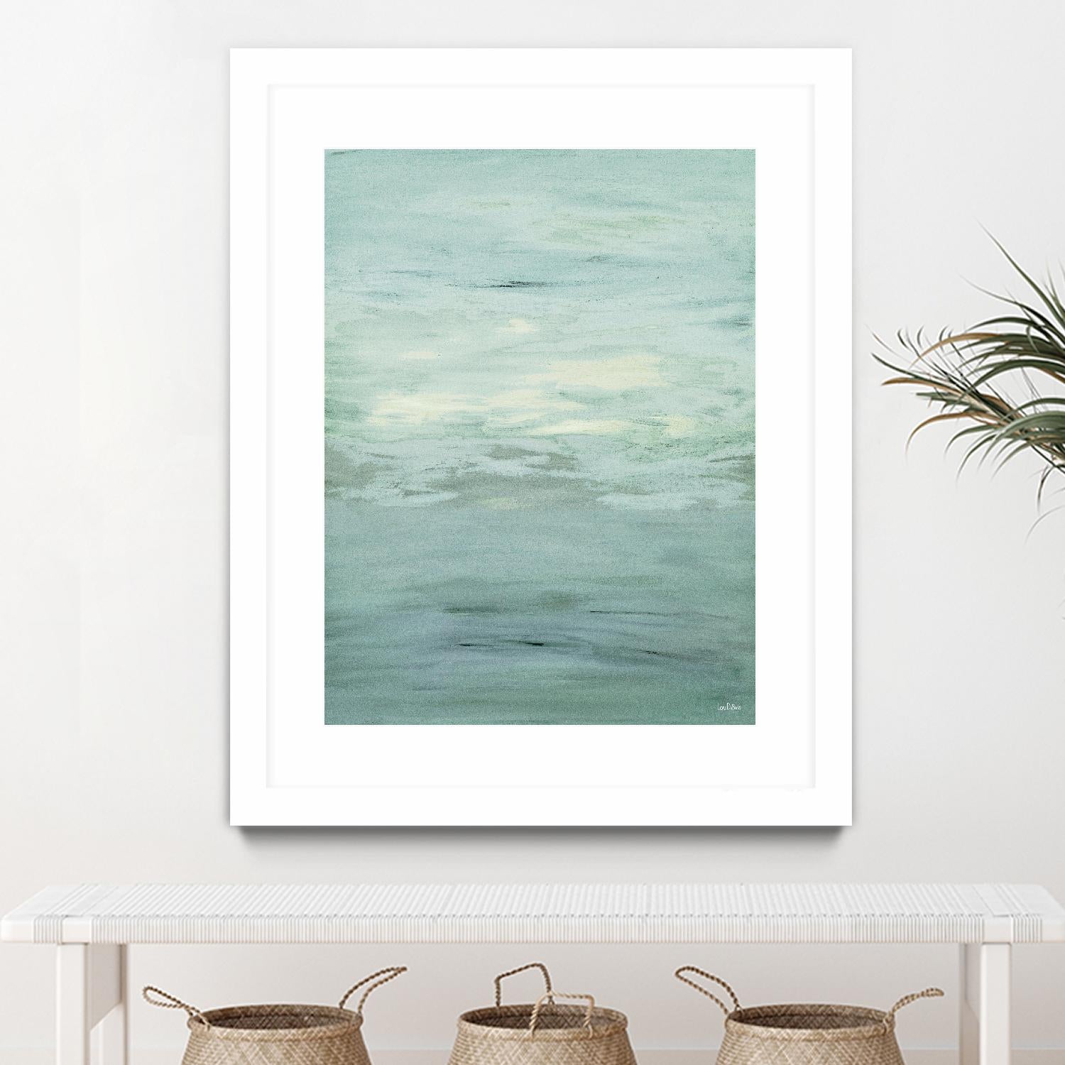 Infinity – Dusk - 4 by Lori Dubois on GIANT ART - green abstract pastel