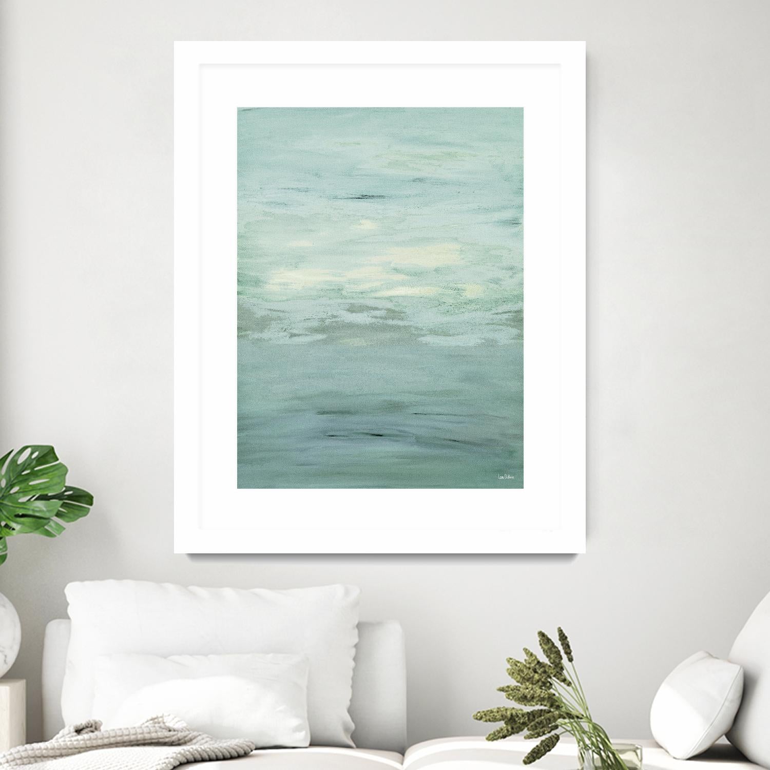 Infinity – Dusk - 4 by Lori Dubois on GIANT ART - green abstract pastel