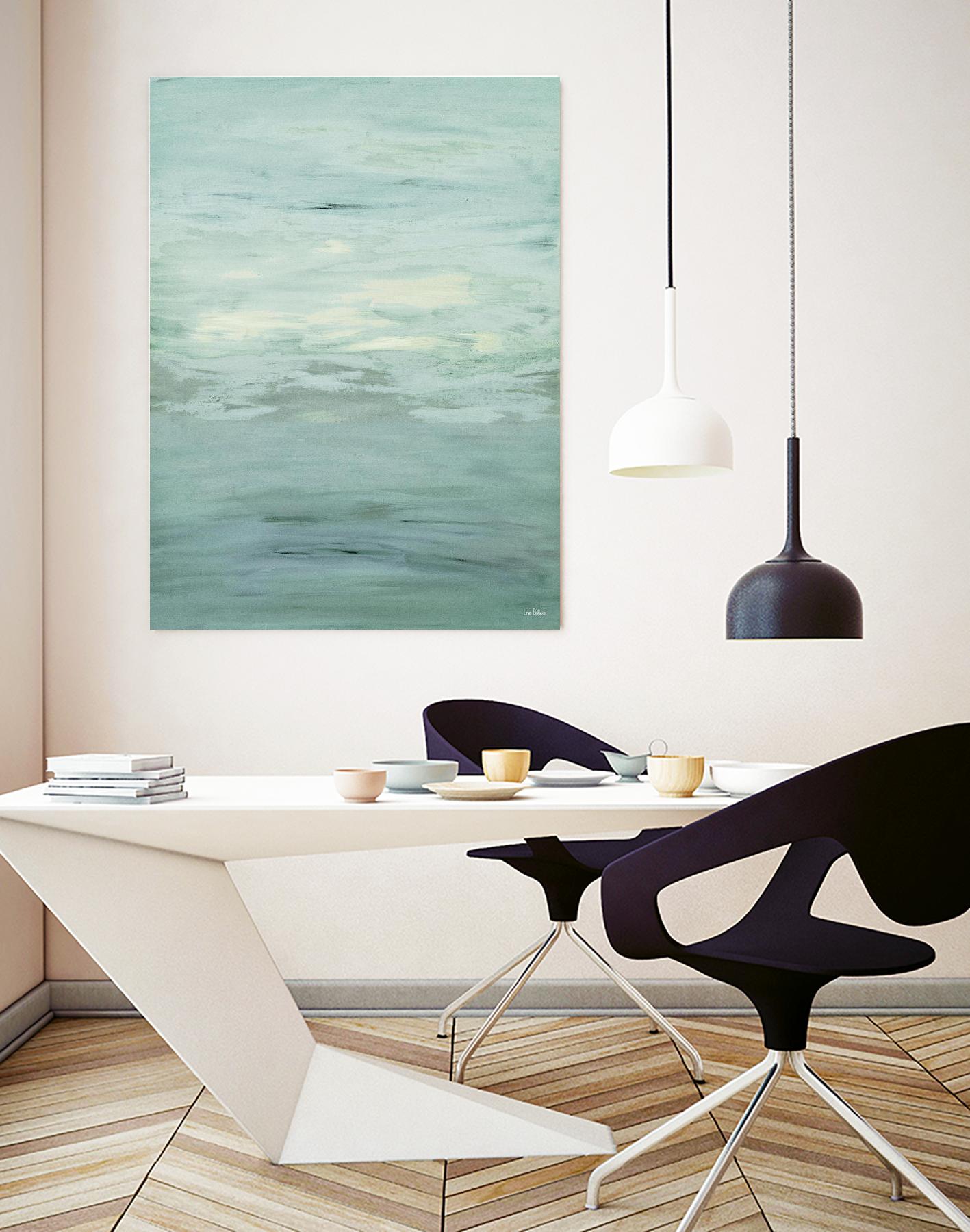 Infinity – Dusk - 4 by Lori Dubois on GIANT ART - green abstract pastel