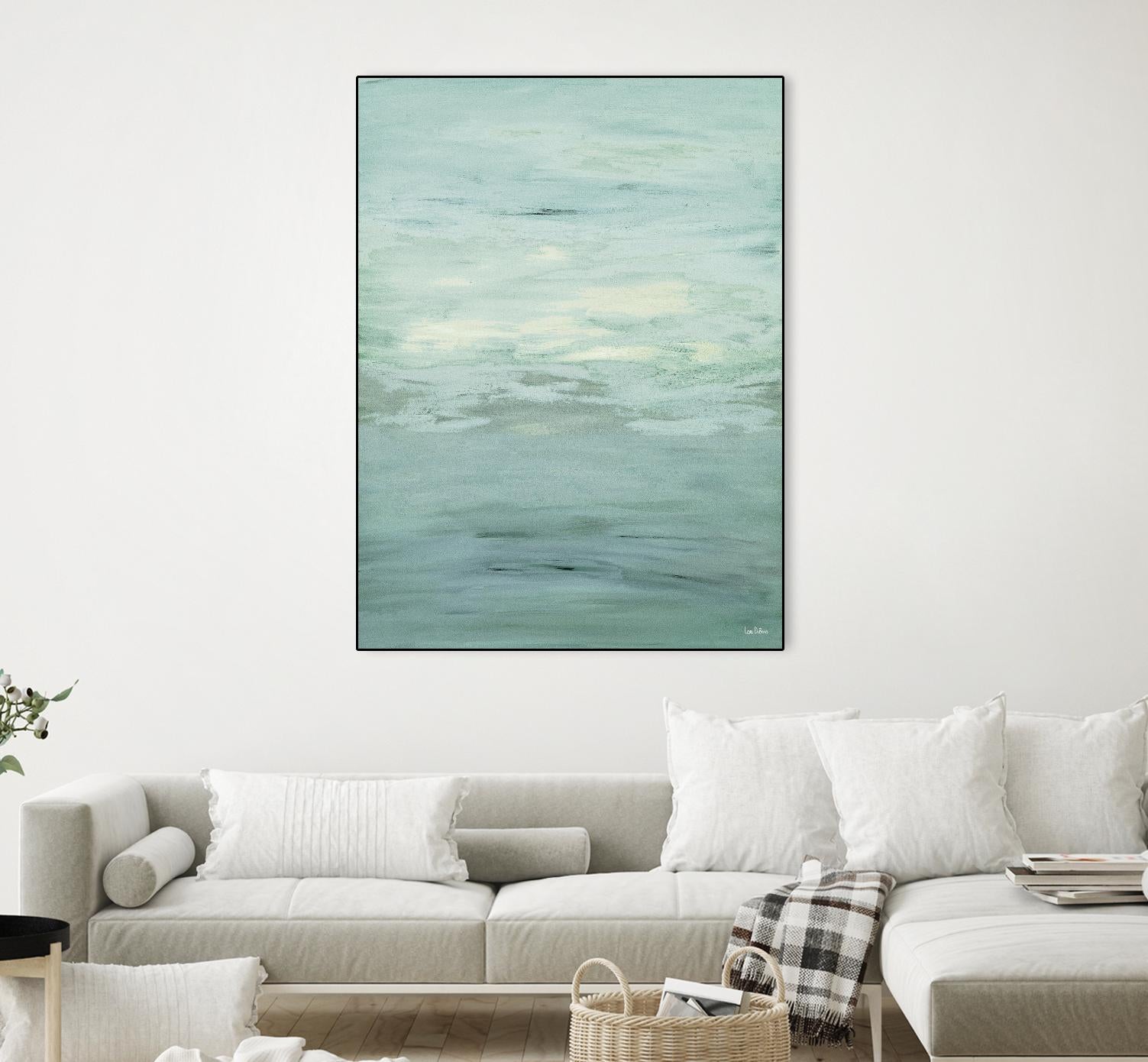 Infinity – Dusk - 4 by Lori Dubois on GIANT ART - green abstract pastel