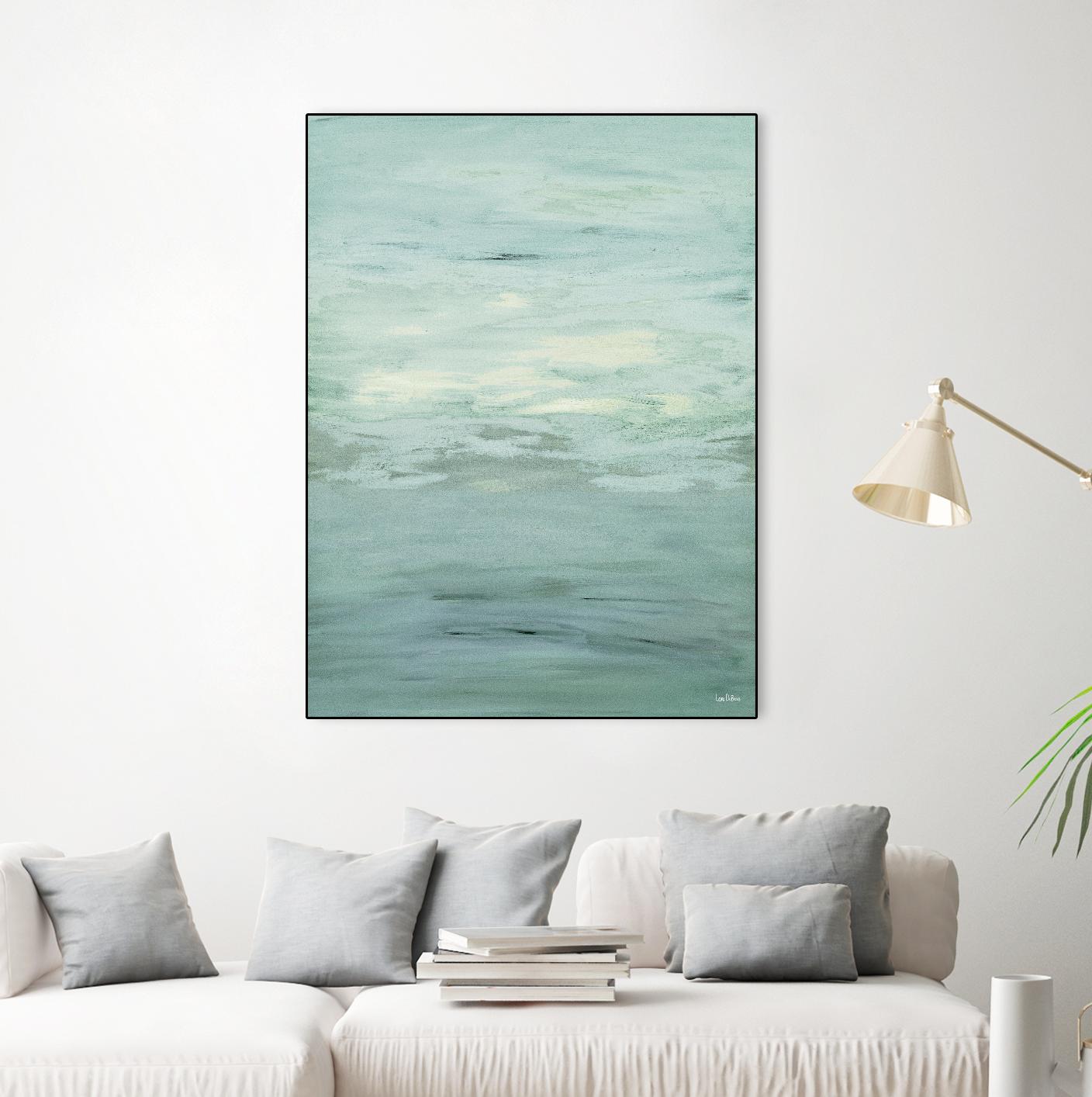Infinity – Dusk - 4 by Lori Dubois on GIANT ART - green abstract pastel