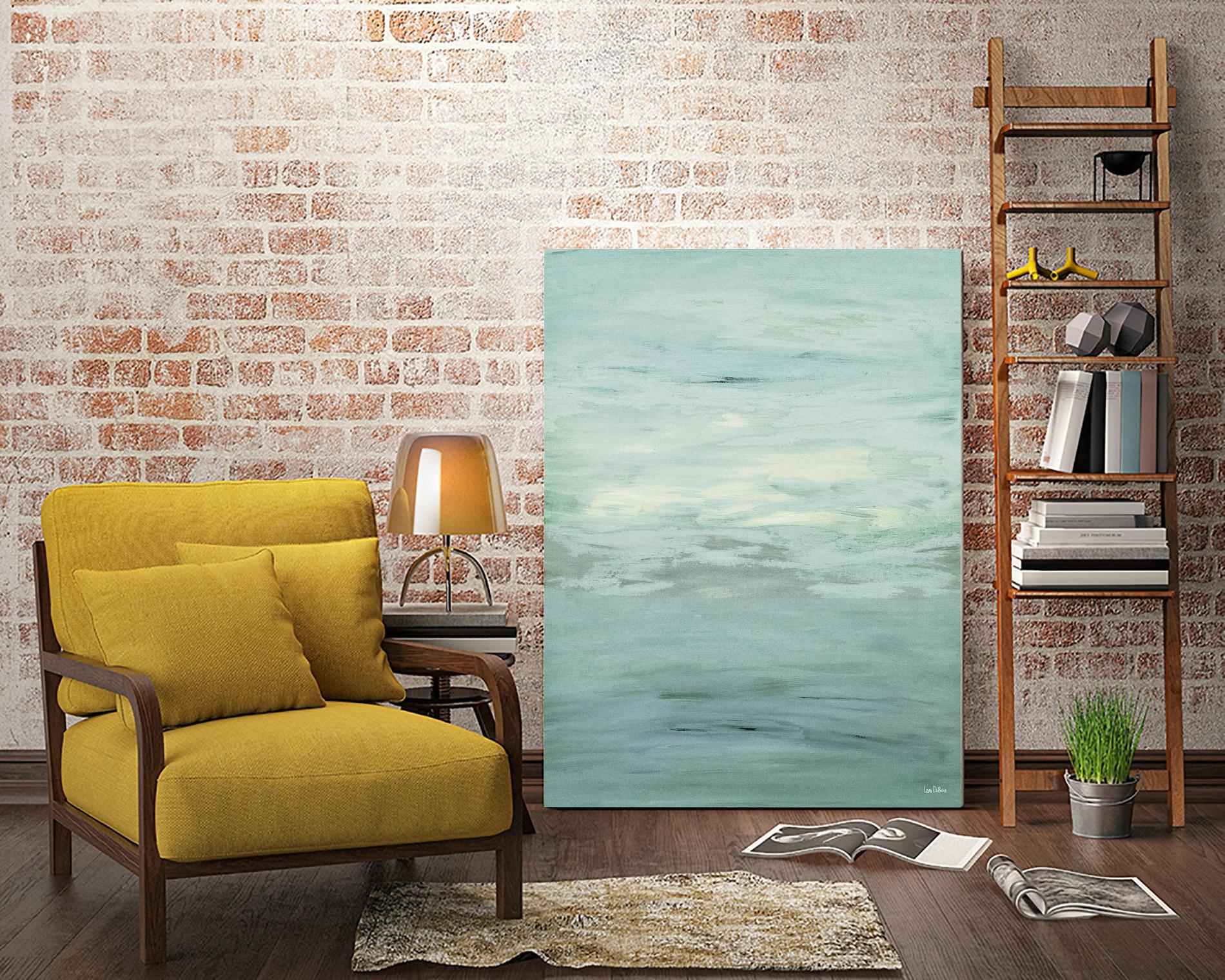 Infinity – Dusk - 4 by Lori Dubois on GIANT ART - green abstract pastel