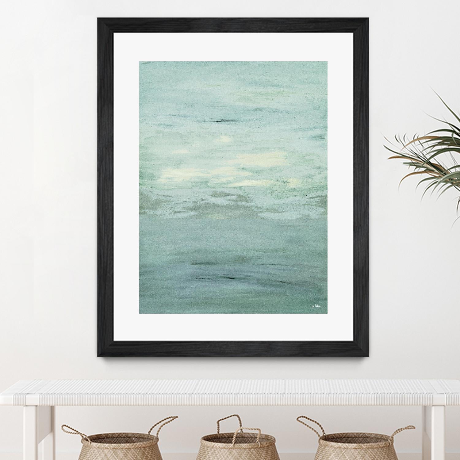 Infinity – Dusk - 4 by Lori Dubois on GIANT ART - green abstract pastel