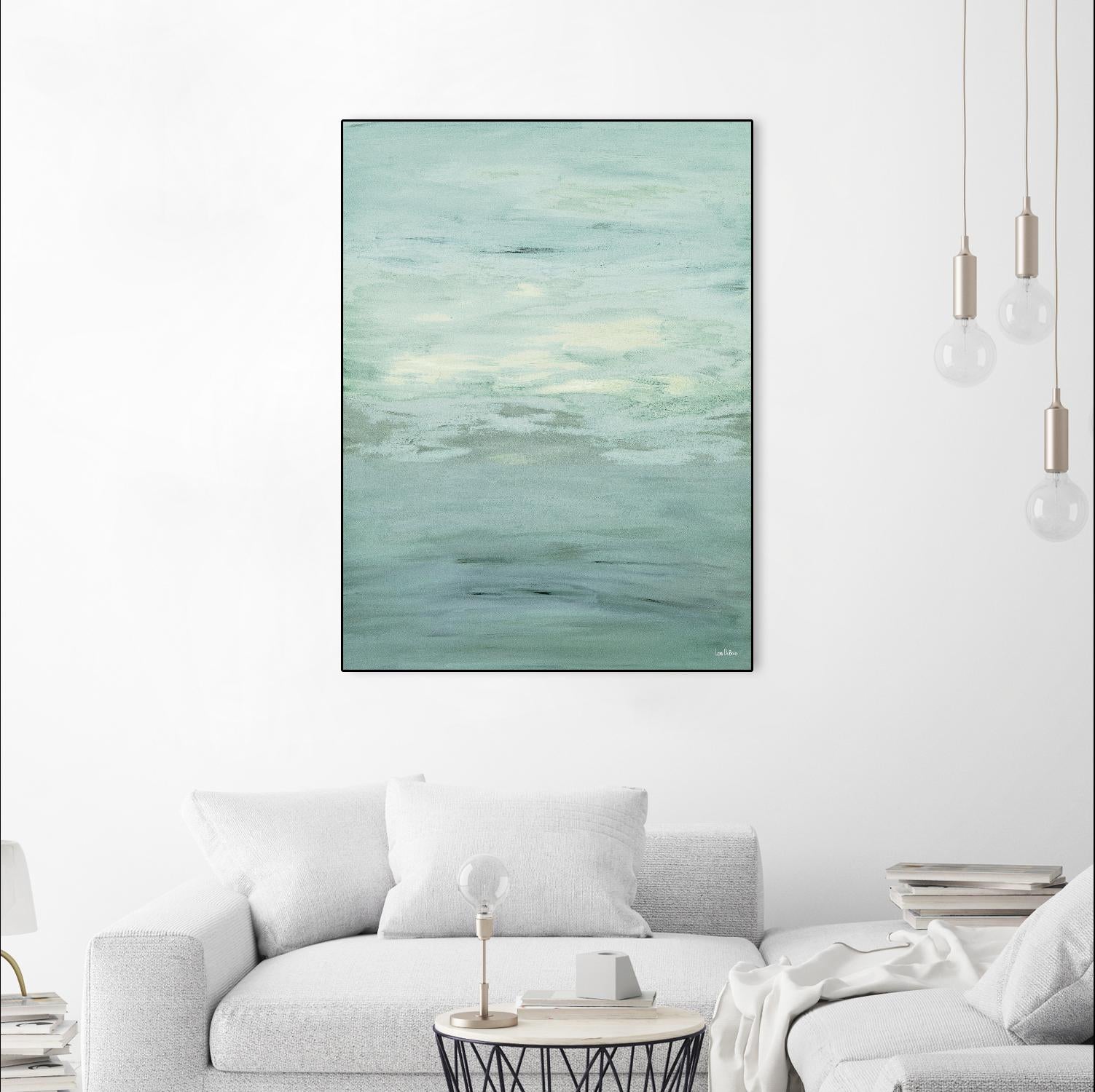 Infinity – Dusk - 4 by Lori Dubois on GIANT ART - green abstract pastel