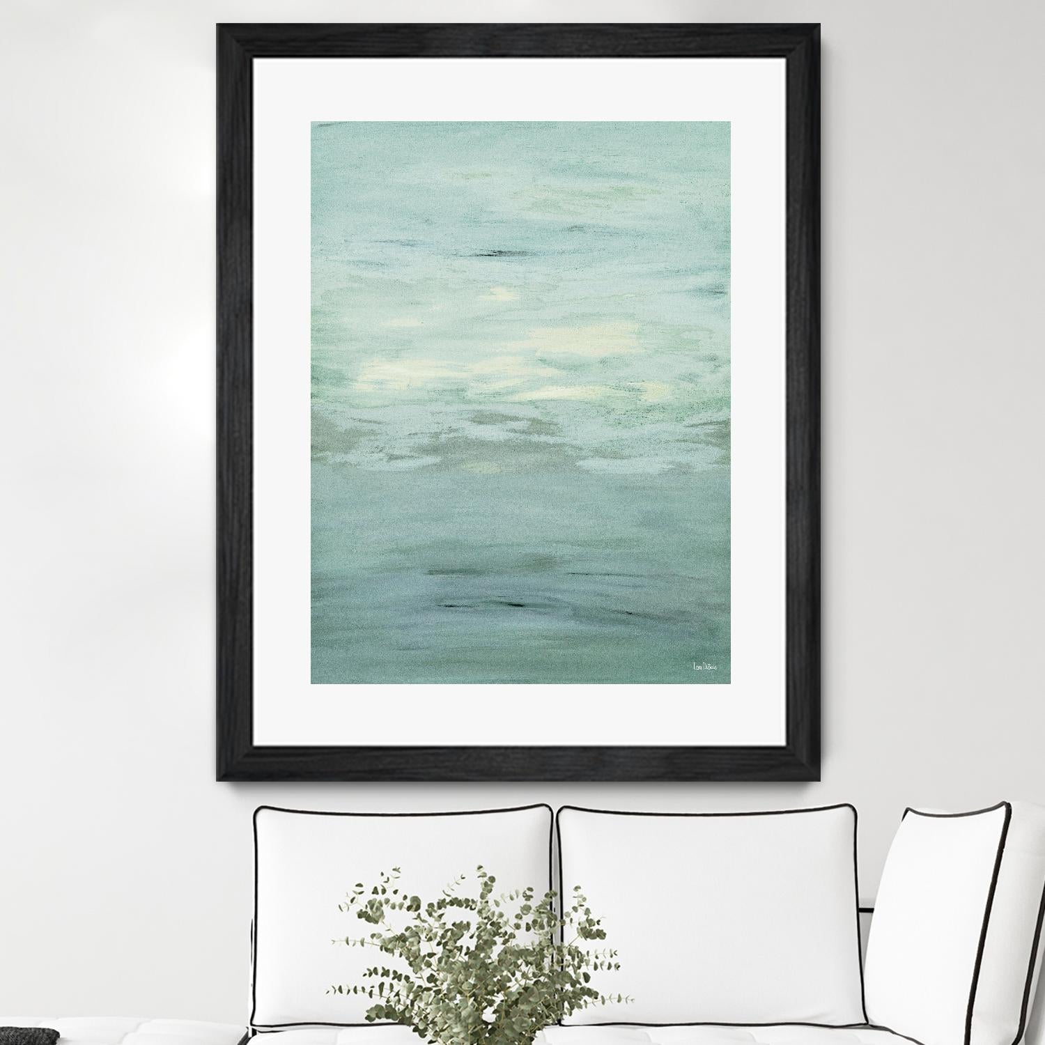 Infinity – Dusk - 4 by Lori Dubois on GIANT ART - green abstract pastel