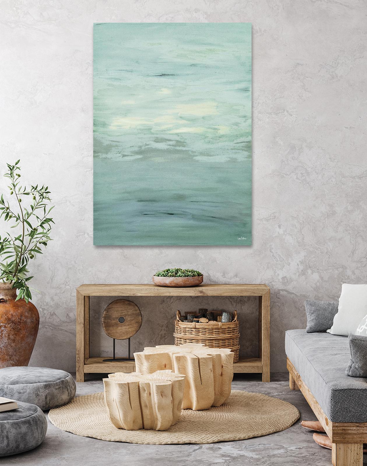 Infinity – Dusk - 4 by Lori Dubois on GIANT ART - green abstract pastel