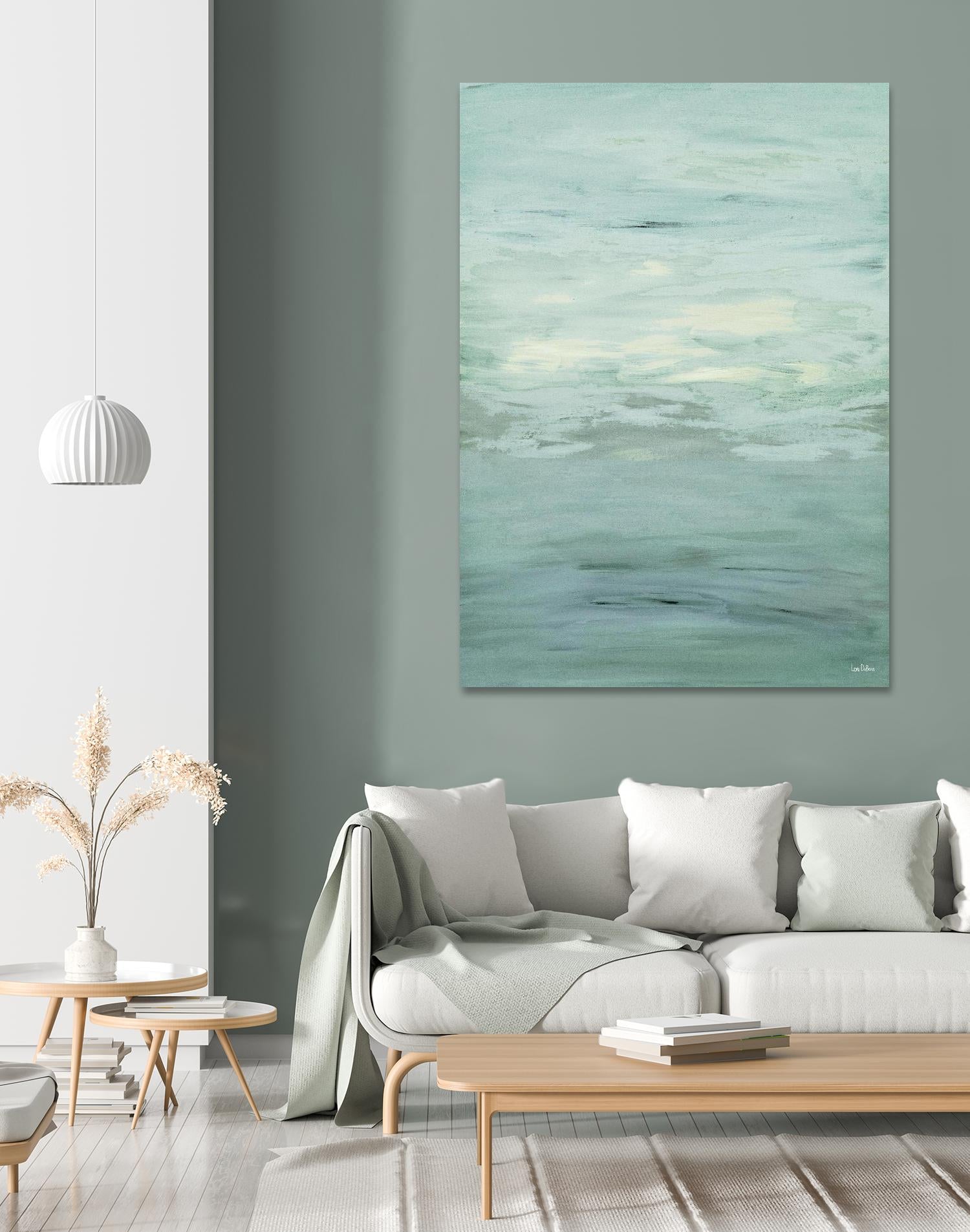 Infinity – Dusk - 4 by Lori Dubois on GIANT ART - green abstract pastel