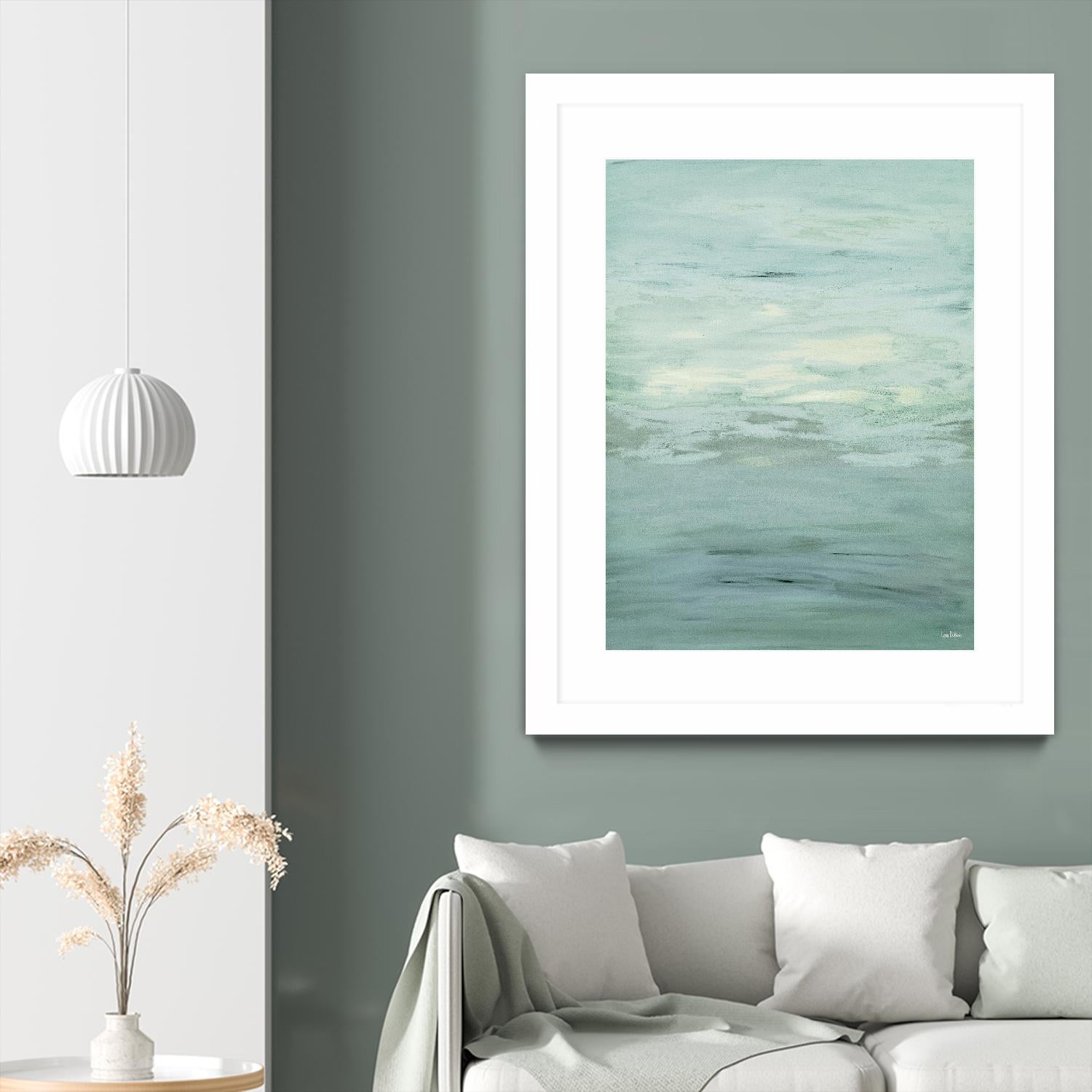 Infinity – Dusk - 4 by Lori Dubois on GIANT ART - green abstract pastel