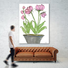 Summer Sequel – Pink -2 by Lori Dubois on GIANT ART - pink botanical plante dans un pot