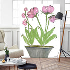 Summer Sequel – Pink -2 by Lori Dubois on GIANT ART - pink botanical plante dans un pot