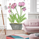 Summer Sequel – Pink -2 by Lori Dubois on GIANT ART - pink botanical plante dans un pot