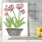 Summer Sequel – Pink -2 by Lori Dubois on GIANT ART - pink botanical plante dans un pot