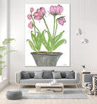 Summer Sequel – Pink -2 by Lori Dubois on GIANT ART - pink botanical plante dans un pot