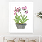 Summer Sequel – Pink -2 by Lori Dubois on GIANT ART - pink botanical plante dans un pot