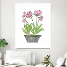 Summer Sequel – Pink -2 by Lori Dubois on GIANT ART - pink botanical plante dans un pot