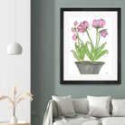 Summer Sequel – Pink -2 by Lori Dubois on GIANT ART - pink botanical plante dans un pot