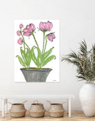 Summer Sequel – Pink -2 by Lori Dubois on GIANT ART - pink botanical plante dans un pot