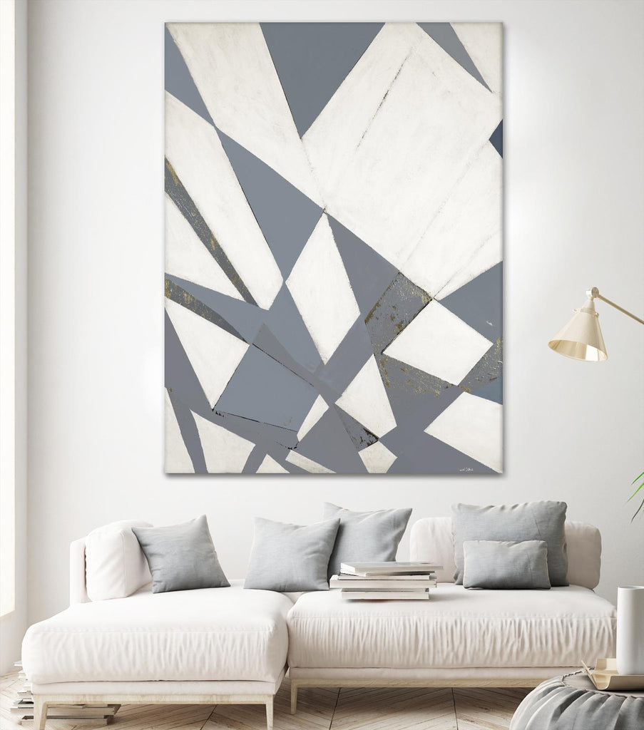 Nautical Flags – Gray - 1 by Lori Dubois on GIANT ART - grey abstract forme géométrique