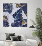 Tiger's Eye - Blue - B - 3 by Lori Dubois on GIANT ART - beige abstract