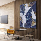 Tiger's Eye - Blue - B - 3 by Lori Dubois on GIANT ART - beige abstract