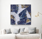 Tiger's Eye - Blue - B - 3 by Lori Dubois on GIANT ART - beige abstract