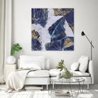Tiger's Eye - Blue - B - 3 by Lori Dubois on GIANT ART - beige abstract artistes du québec