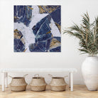 Tiger's Eye - Blue - B - 3 by Lori Dubois on GIANT ART - beige abstract artistes du québec