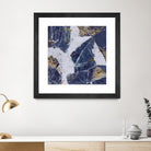 Tiger's Eye - Blue - B - 3 by Lori Dubois on GIANT ART - beige abstract