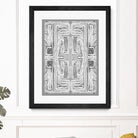 Dynasty-II by Lori Dubois on GIANT ART - white black & white gray border