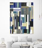 MercuryBlue-II by Lori Dubois on GIANT ART - blue linear black & white
