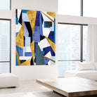 CosmicRain by Lori Dubois on GIANT ART - gold geometric triangles