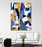 CosmicRain by Lori Dubois on GIANT ART - gold geometric triangles