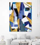 CosmicRain by Lori Dubois on GIANT ART - gold geometric triangles