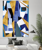 CosmicRain by Lori Dubois on GIANT ART - gold geometric triangles