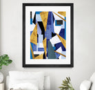 CosmicRain by Lori Dubois on GIANT ART - gold geometric black background