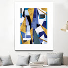 CosmicRain by Lori Dubois on GIANT ART - gold geometric black background