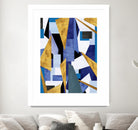 CosmicRain by Lori Dubois on GIANT ART - gold geometric black background