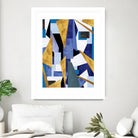 CosmicRain by Lori Dubois on GIANT ART - gold geometric black background