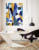 CosmicRain by Lori Dubois on GIANT ART - gold geometric black background