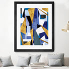 CosmicRain by Lori Dubois on GIANT ART - gold geometric black background