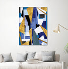 CosmicRain by Lori Dubois on GIANT ART - gold geometric triangles