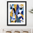 CosmicRain by Lori Dubois on GIANT ART - gold geometric black background