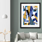 CosmicRain by Lori Dubois on GIANT ART - gold geometric black background