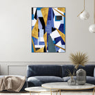 CosmicRain by Lori Dubois on GIANT ART - gold geometric triangles