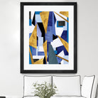 CosmicRain by Lori Dubois on GIANT ART - gold geometric black background